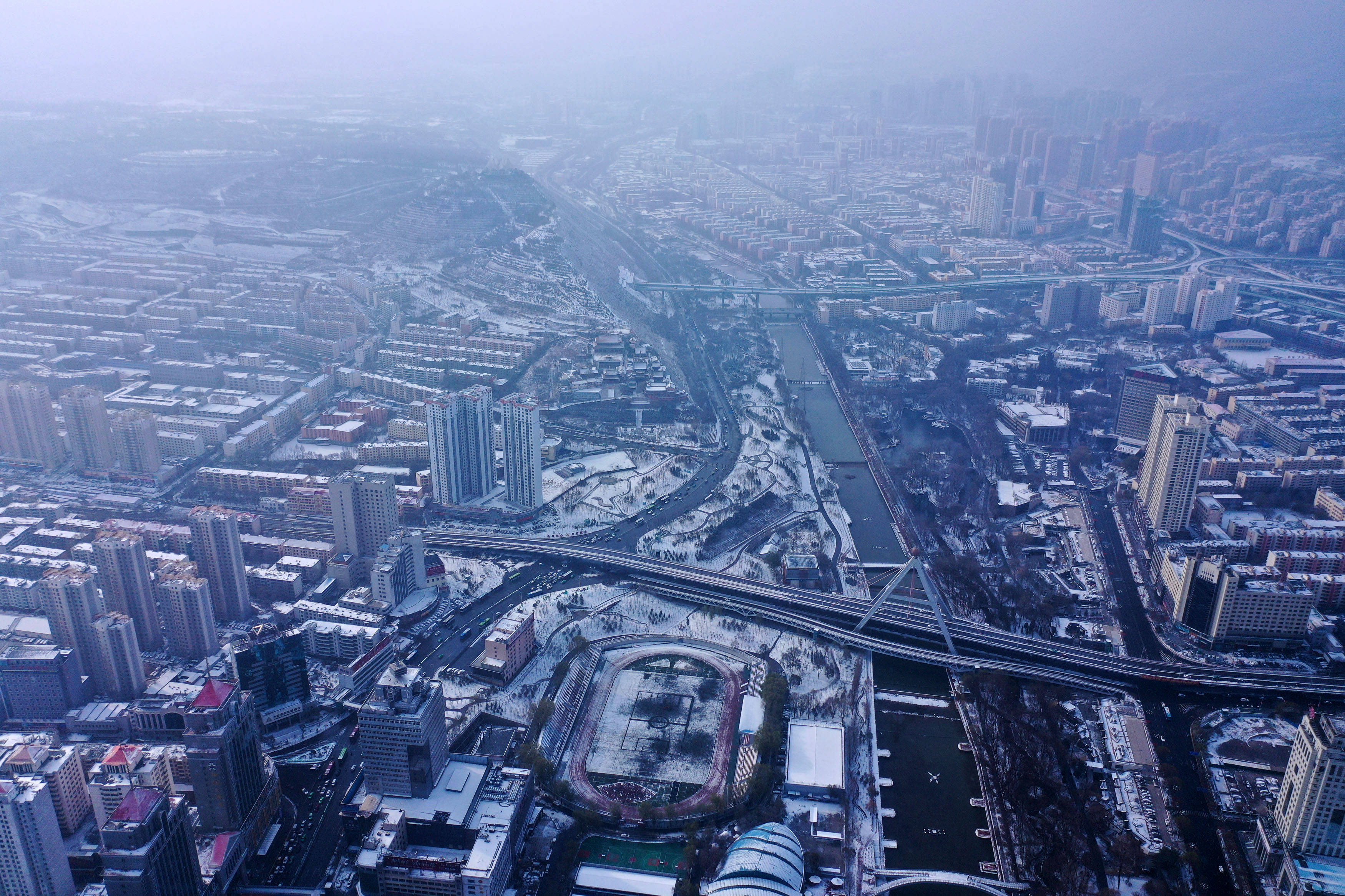 雪后西宁