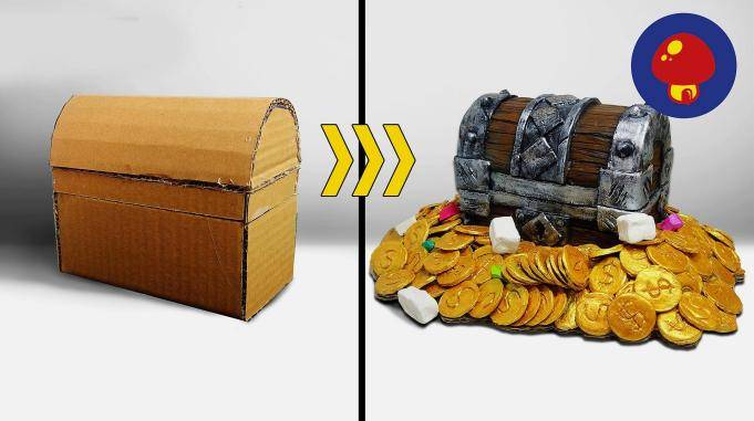 粘土海盗宝箱手工制作diy