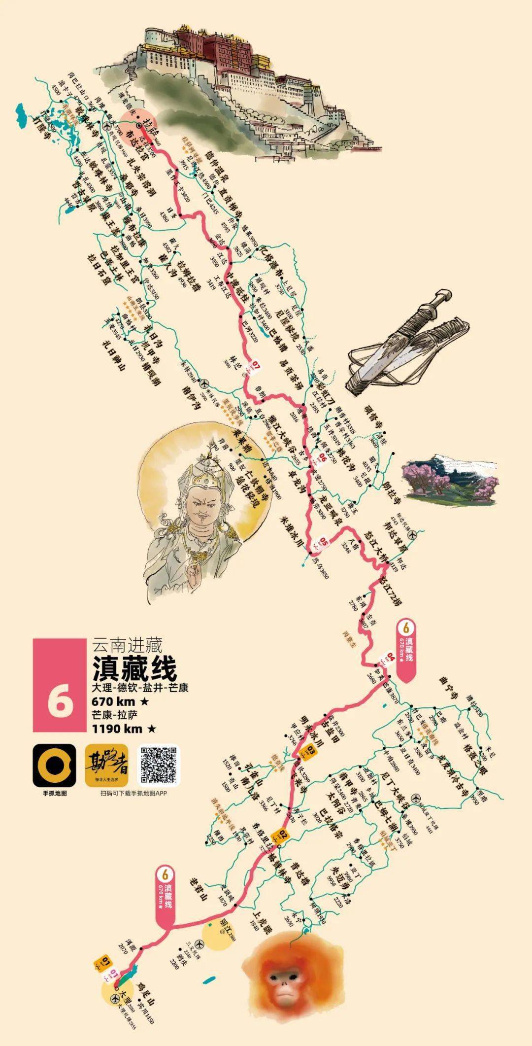 越野人的手抓地图详解自驾穿越必备