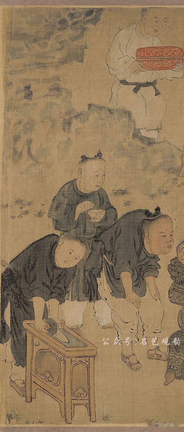 明朝佚名画家 人物长卷《耆英胜会图》,栩栩如生