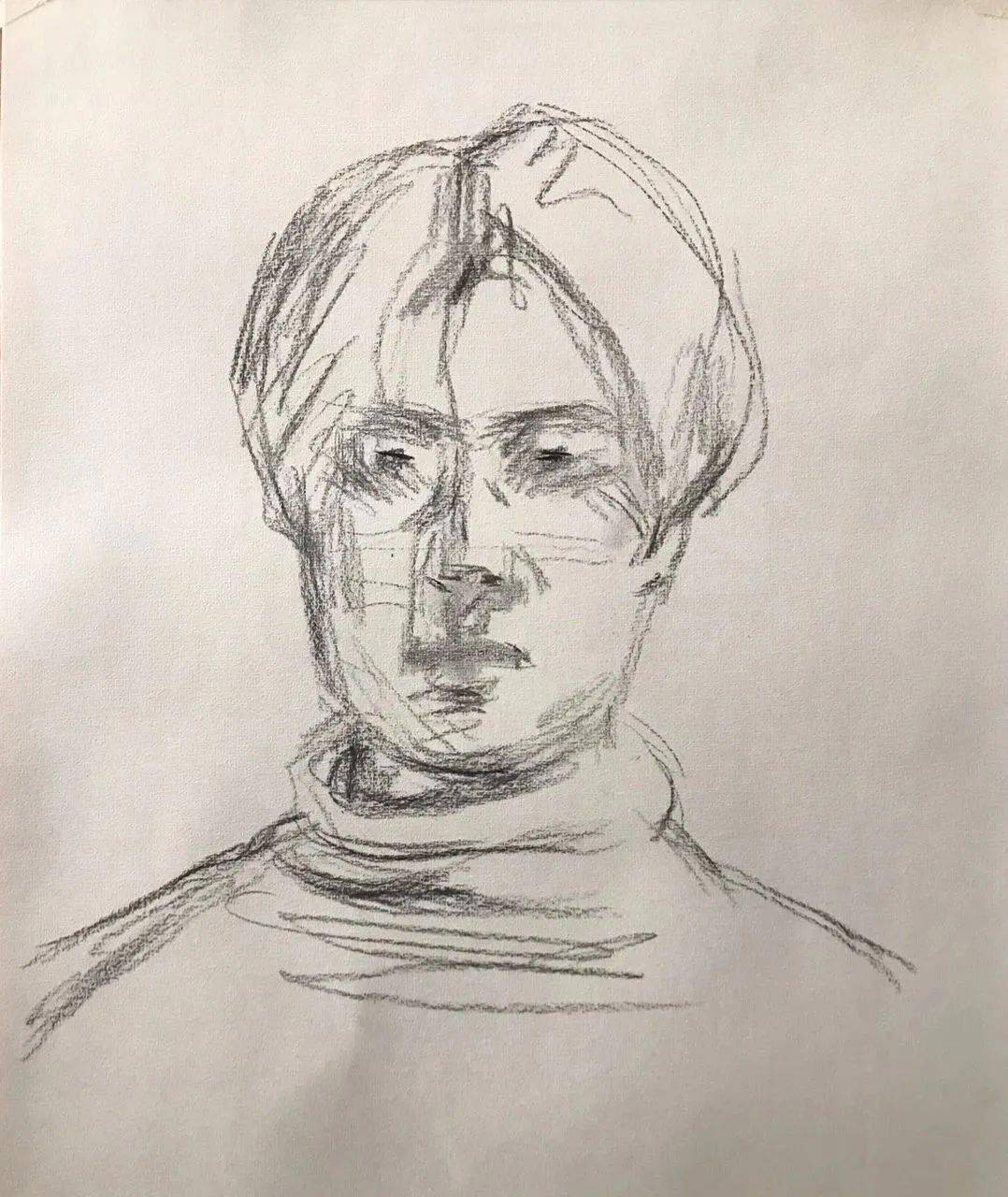 图蔡小亮中国美术学院毕业素描范画步骤3.画面整体效果差.2.