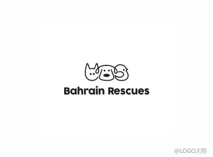 猫狗元素融合创意logo设计欣赏