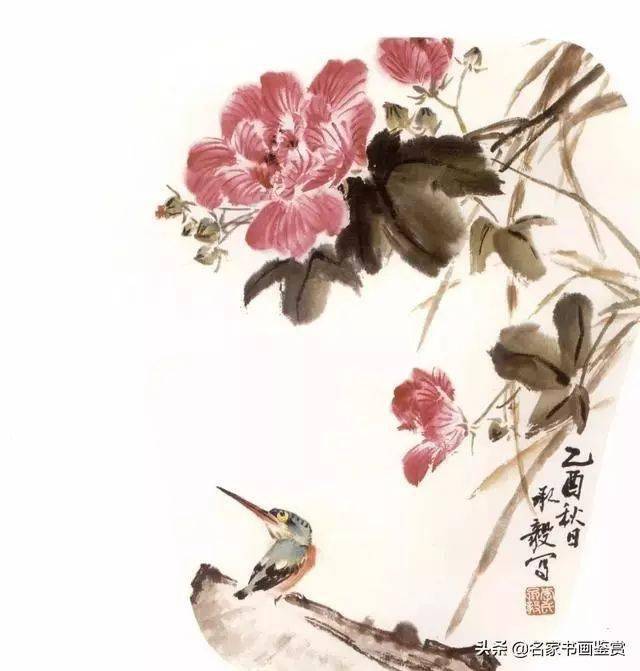 小写意花鸟芙蓉翠鸟技法步骤现代顶尖小写意花鸟画欣赏