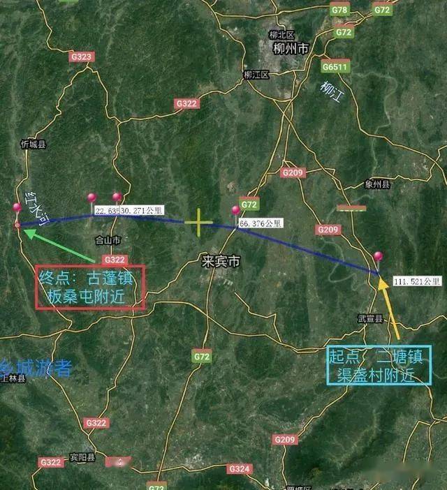 广西武忻高速规划图图片
