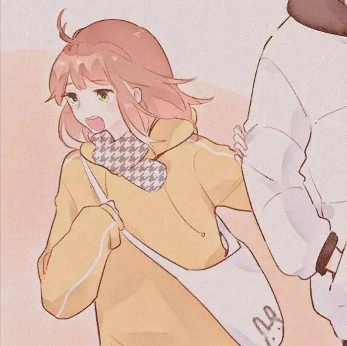 动漫情侣头像 | 冬天,让我温暖你