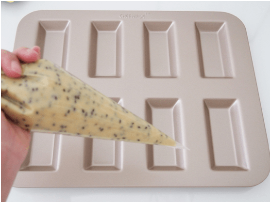 学厨烘焙▏黑芝麻费南雪wk93248连不沾费南雪饼干模具