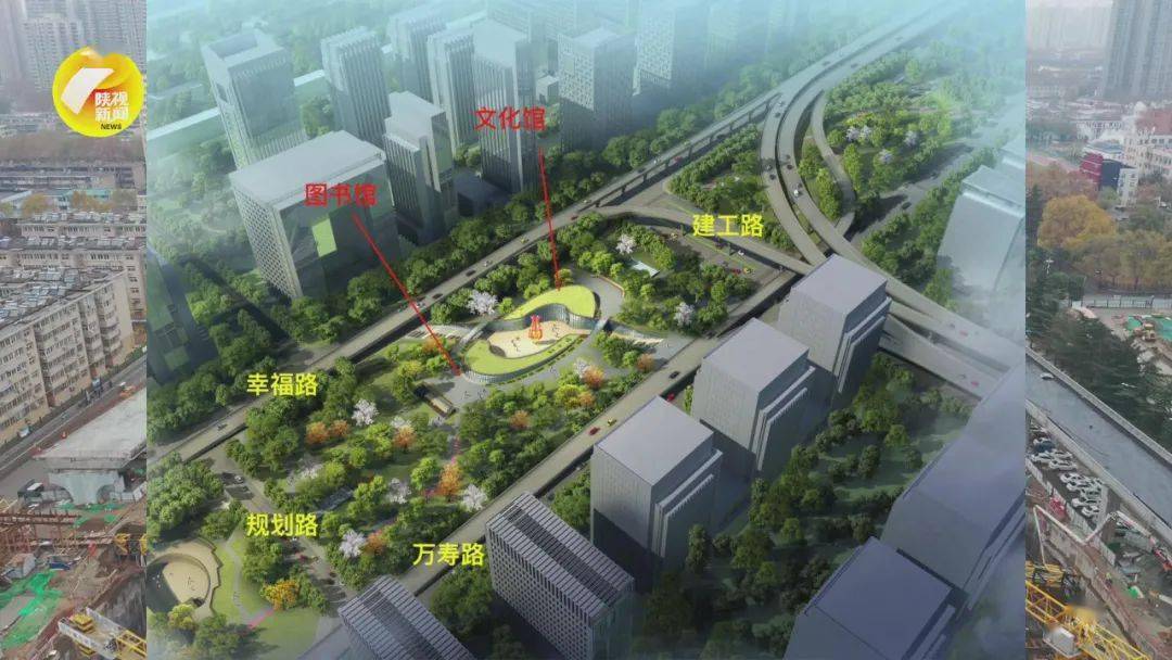 工程建设内容主要包括幸福林带项目跨越西安市新城区,雁塔区,东起幸福