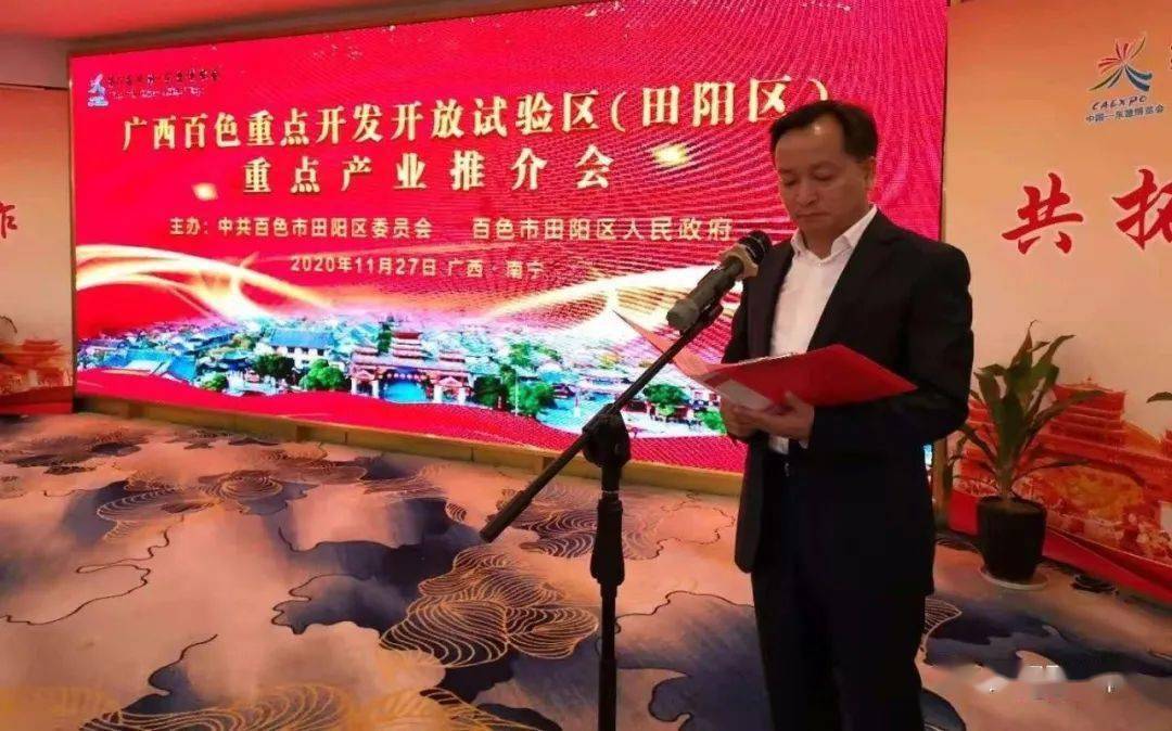 广西百色重点开发开放试验区(田阳区)重点产业推介会在南宁举行