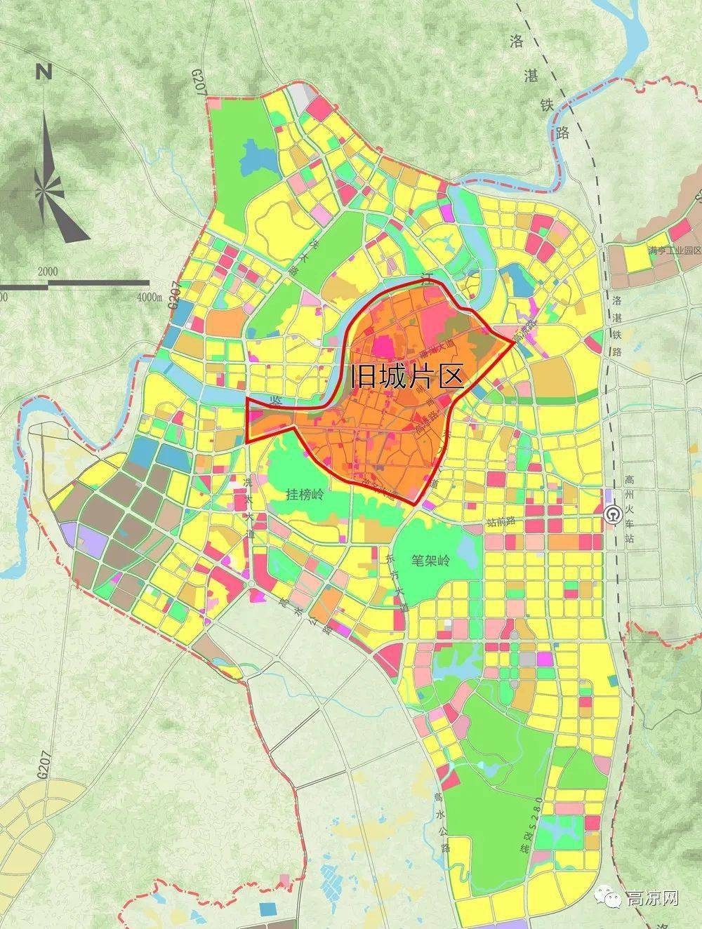 高州城未来是这样的,分5大片区这样规划发展,打造沿鉴江和引鉴渠两条