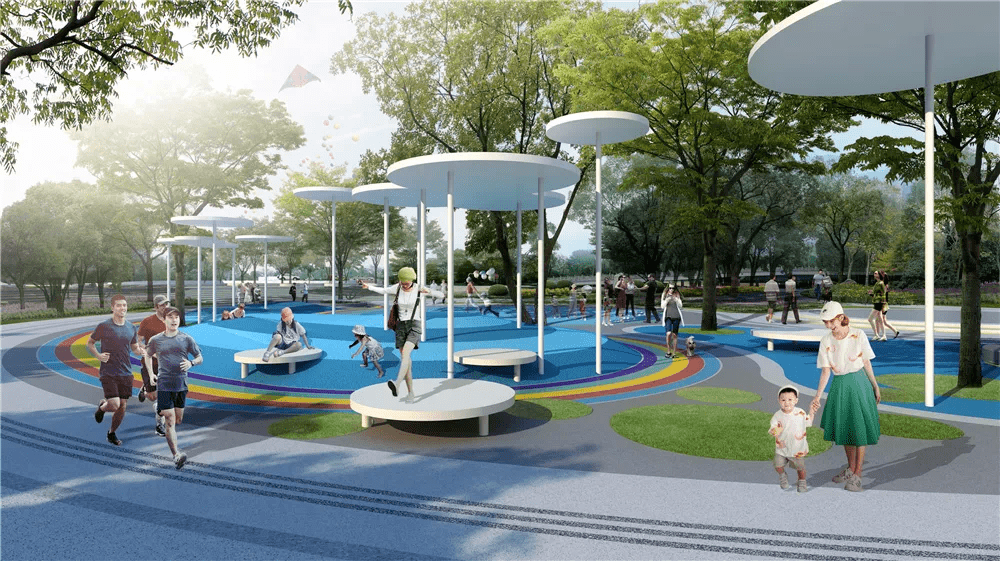 柯桥又一公园绿地升级改造!将建成休闲活力区,带高尔夫球场,下沉广场.