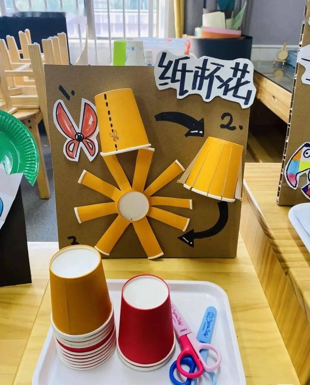 丰富多彩的美工区环境布置创意十足