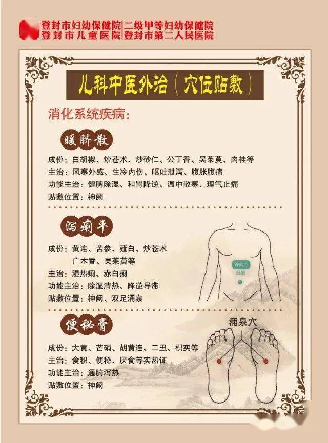 登封市妇幼保健院儿科中医外治你有必要了解的儿科疾病诊疗方法