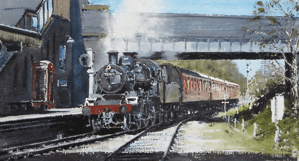 英国水彩画家—— gerald green作品欣赏(火车系列)