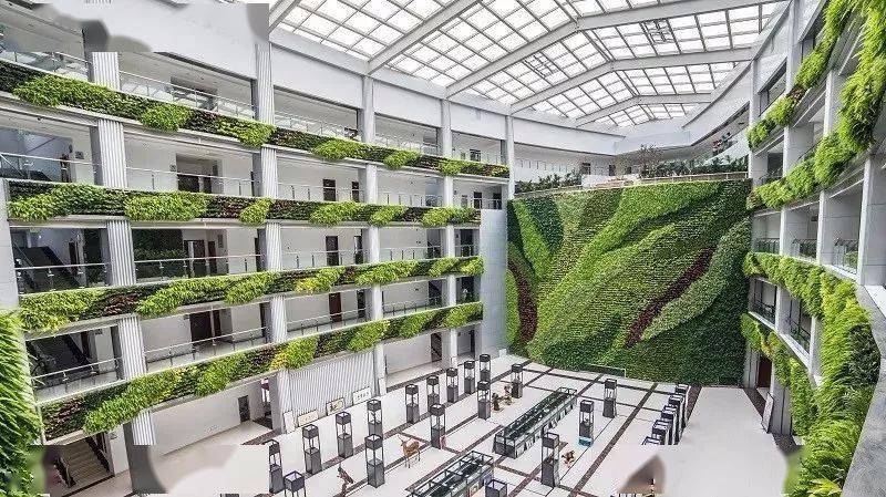 绿化提升)▼天安骏业写字楼(艺术植物绿墙与空中花园)▼深圳市华为