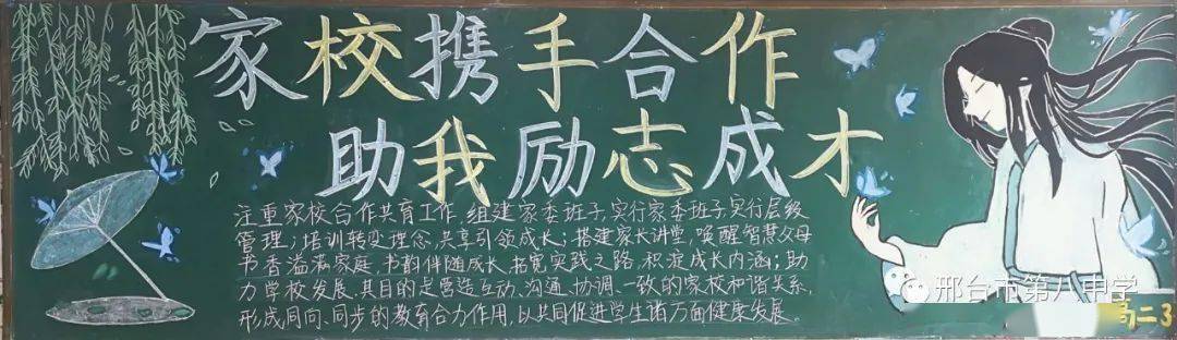 投票活动邢台市第八中学家长学校主题板报网络投票开始啦快来为ta投票
