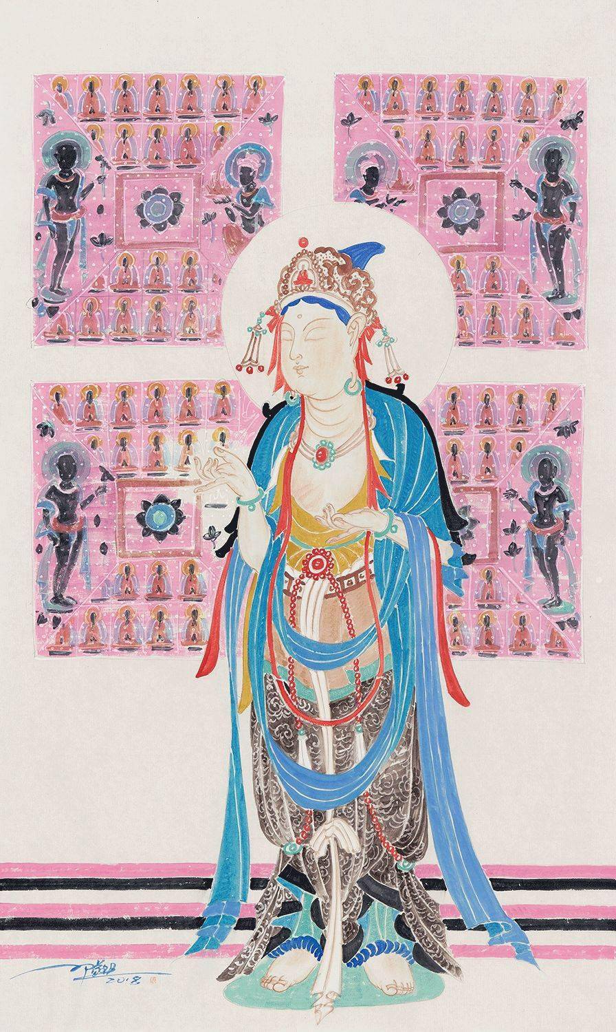 佳作| 观音菩萨——邓敬民佛像作品欣赏