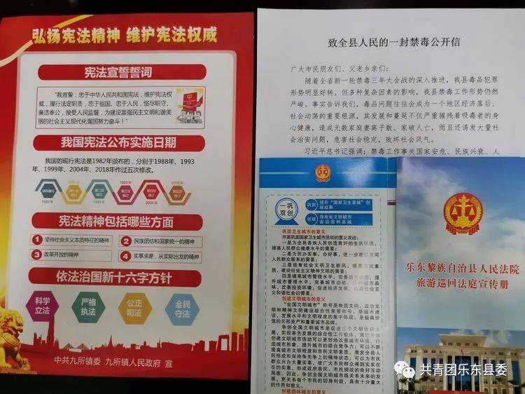 【乐东共青团·普法宣传】九所镇团委开展"弘扬宪法精神,维护宪法权威