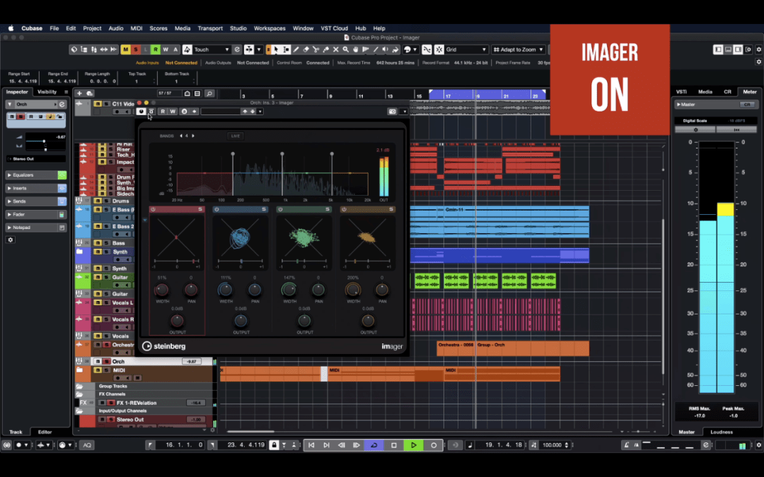 cubase 11新功能教程第二期:imager 声像仪效果器