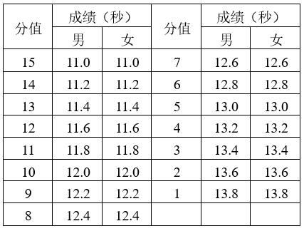 (三)实战能力(比赛)测试方法:视考生人数分队进行比赛评分标准:考评员