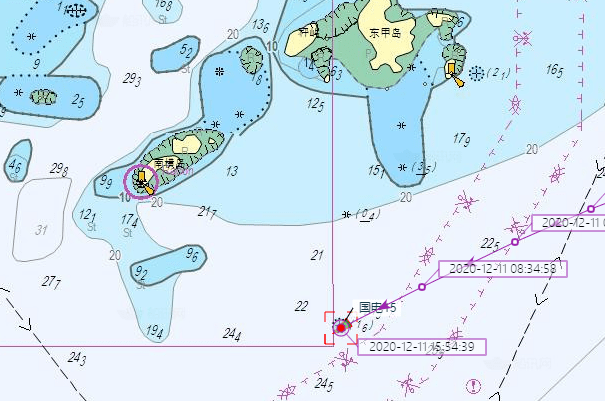 【航运新闻】南横岛和东甲岛附近有不明显暗礁!国电15触碰搁浅