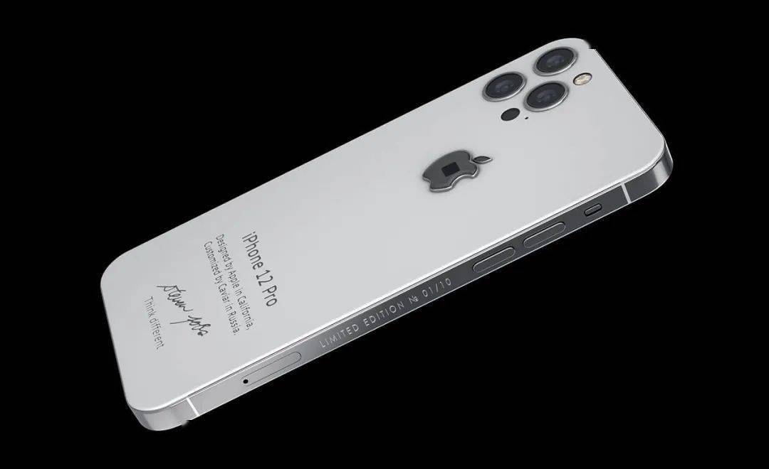 其苹果标志由 750 金打造每部定制版 iphone12 的正面都没有任何付