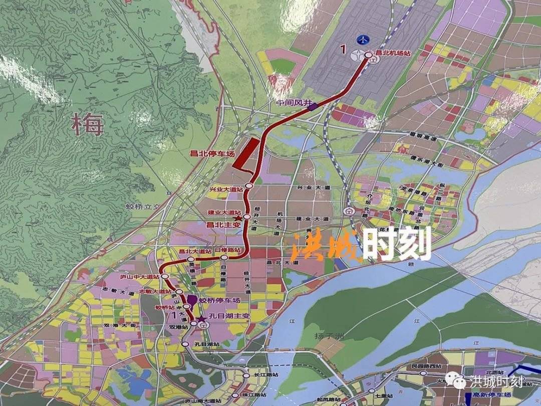 南昌地鐵1號線北延工程預計2021年開工!