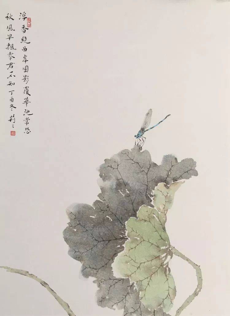 张莉莉没骨花鸟画作品欣赏
