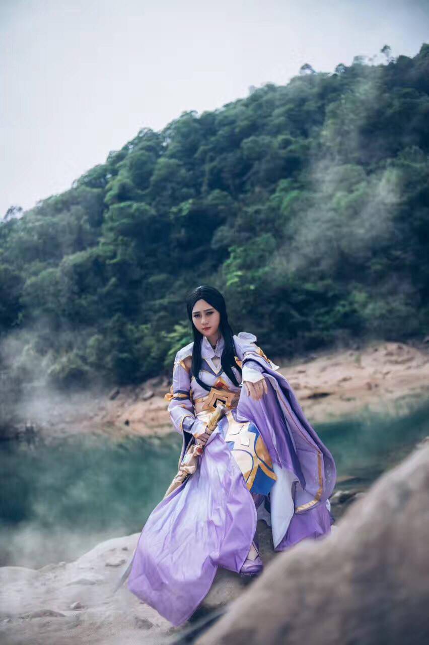 王者荣耀露娜皮肤紫霞仙子cosplay