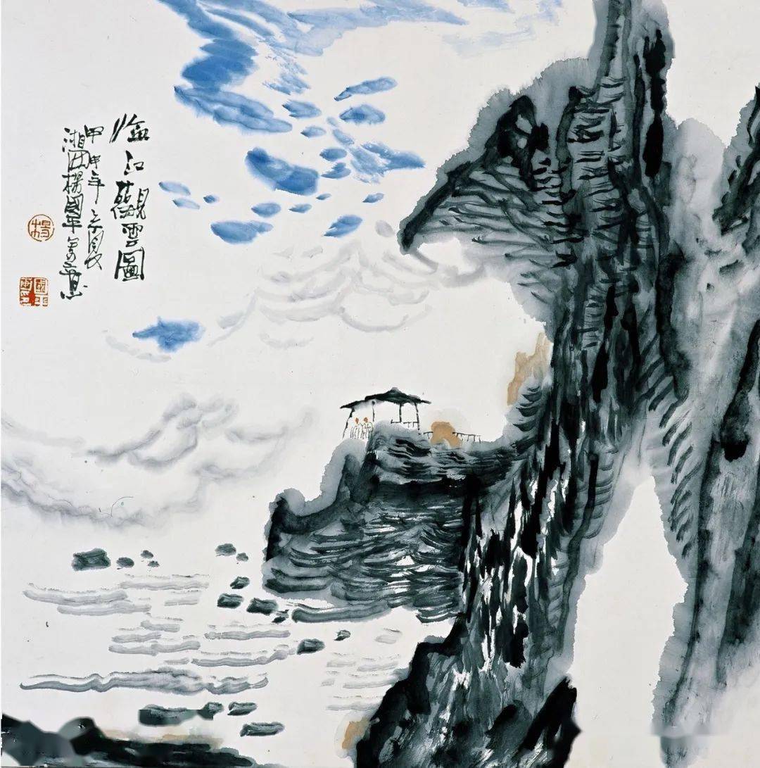 作为画家杨国平具有独特的抒情气质,他以诗意的眼光去过滤山水视野,去