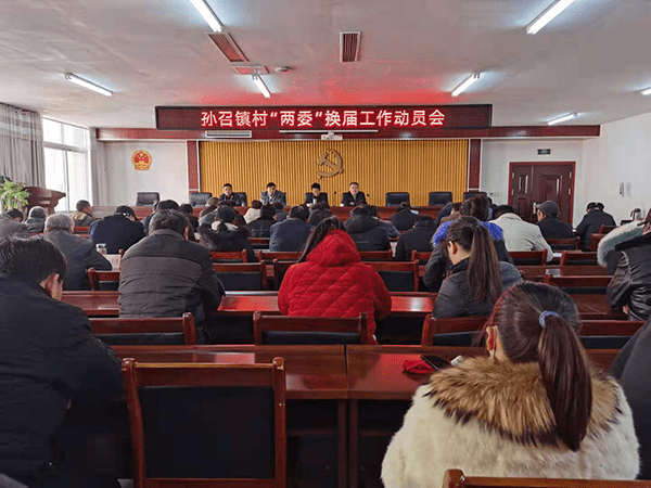 新蔡县孙召镇召开村两委换届工作动员会