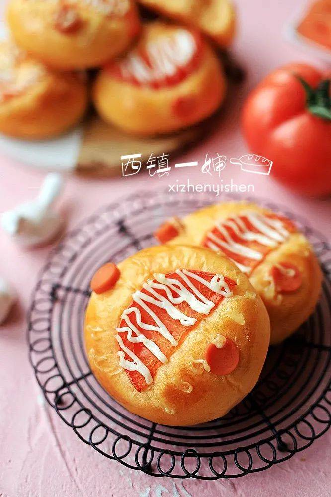 真正有番茄的番茄包口感清爽好吃极了