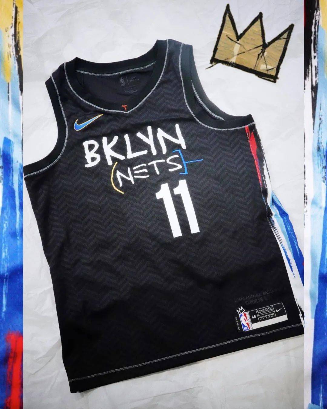 brooklyn nets 过往两个赛季的城市版球衣,均采用了 brooklyn 本土