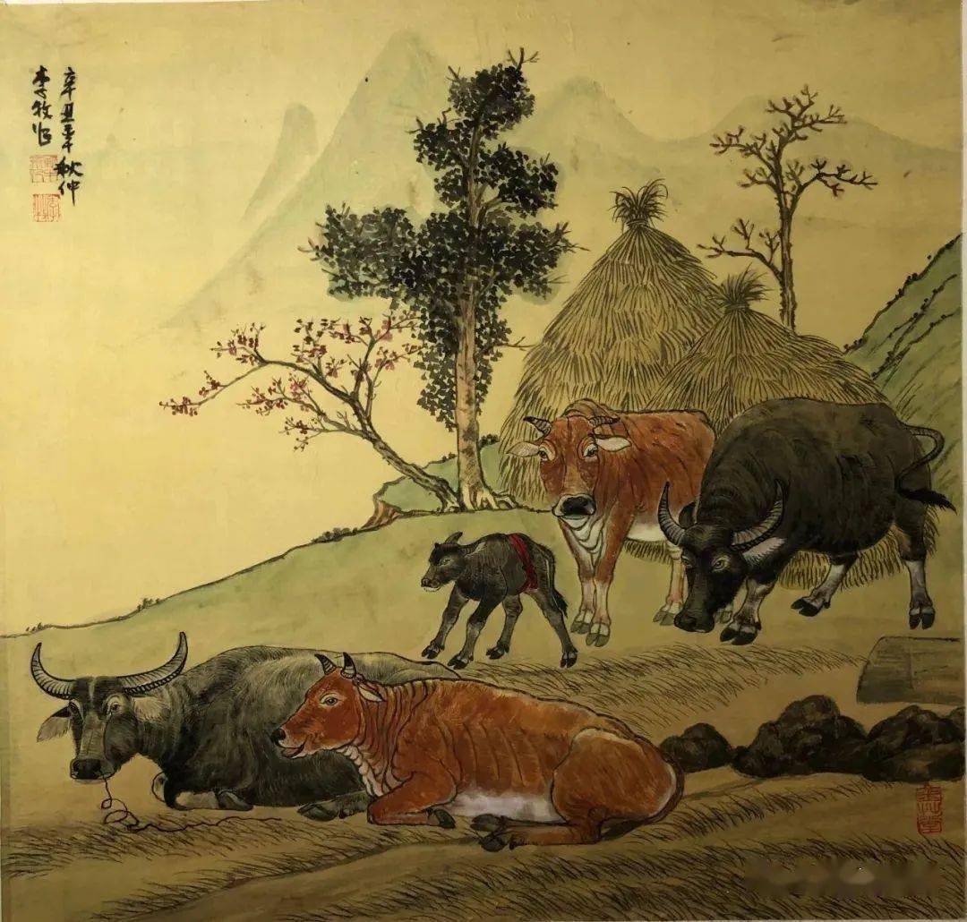 八雅轩丨八雅轩在线绿水青山一一李牧百牛迎春作品展