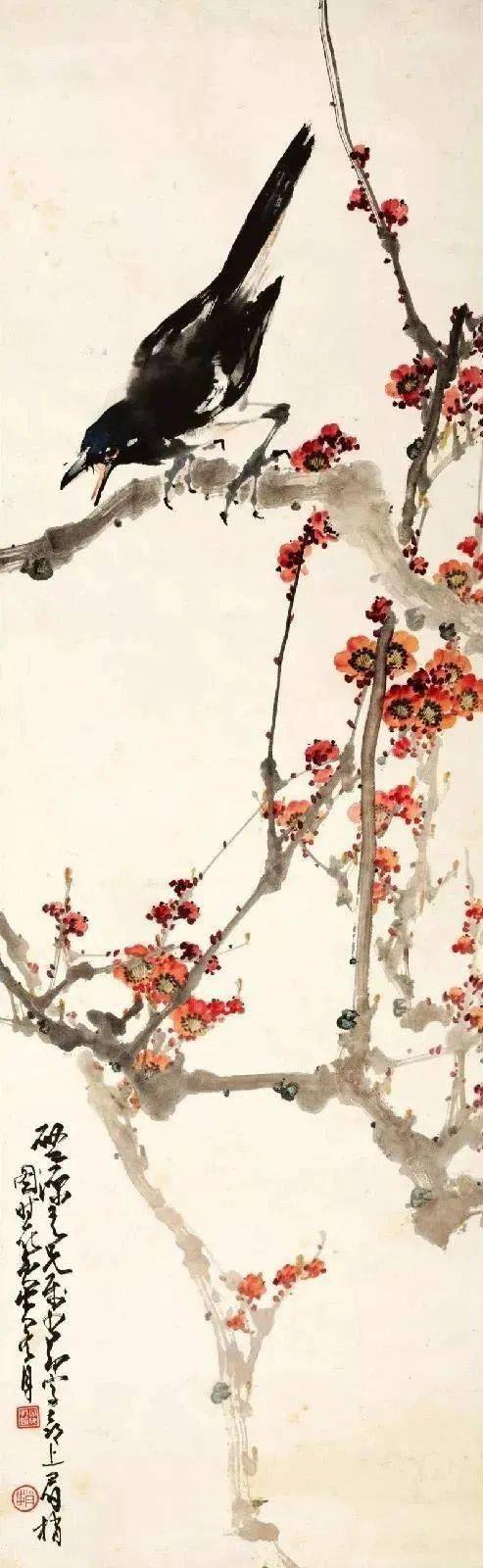 赵少昂画梅别具一格