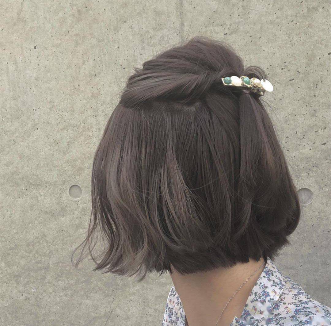 短发也可以这样扎24款半扎发型附视频