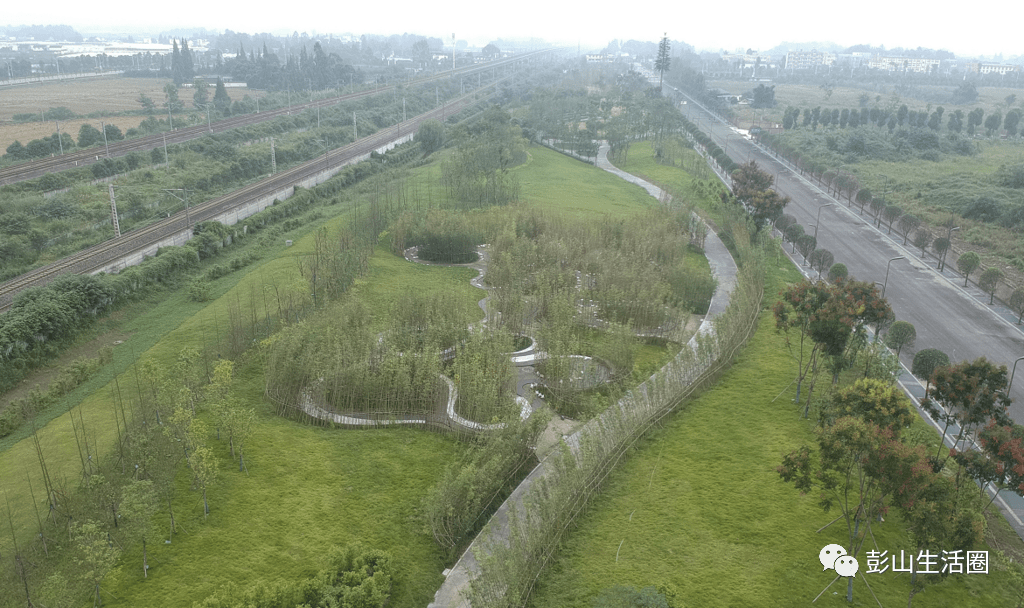 韵味十足彭山竹韵廊公园开放