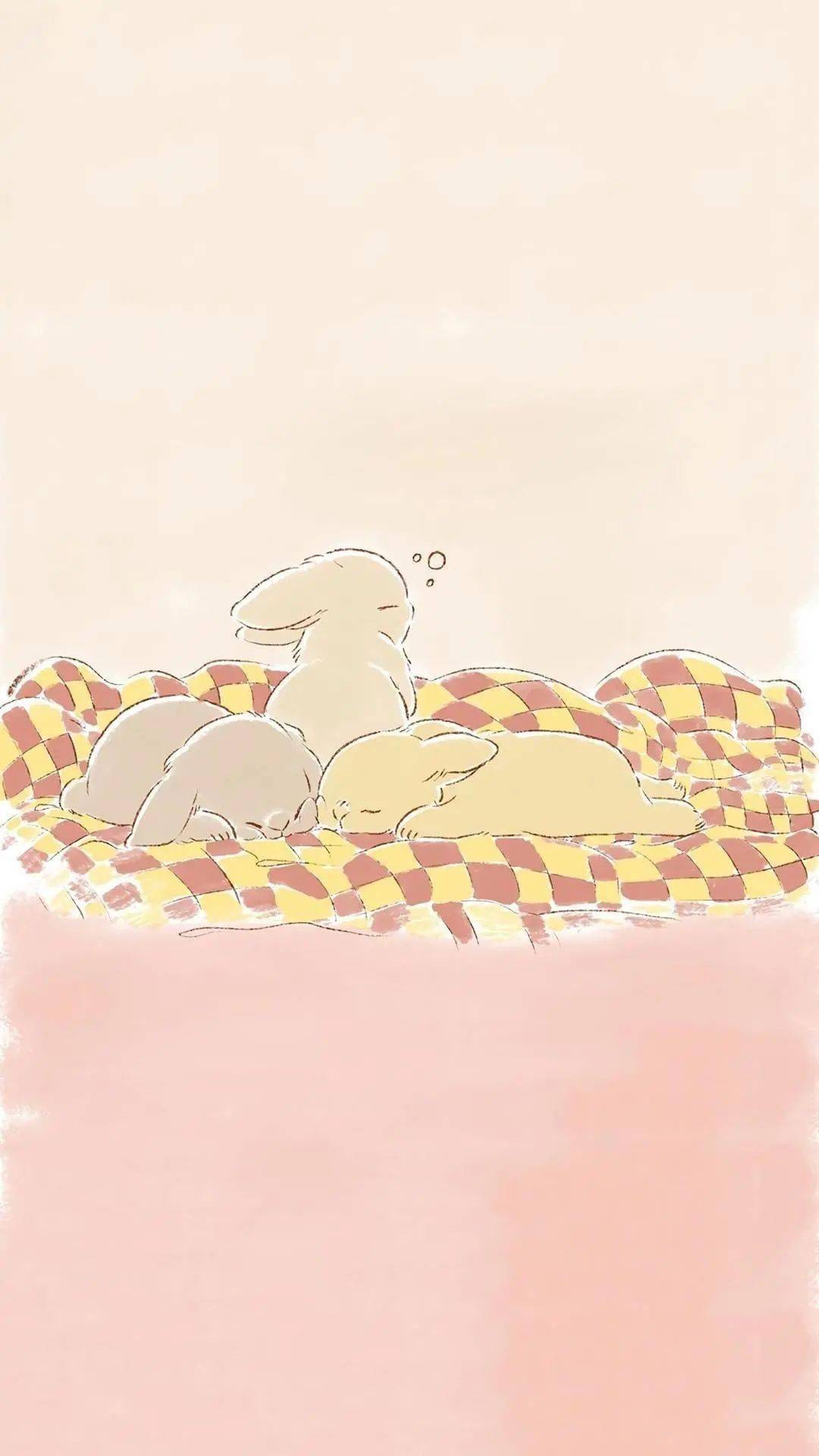 萌系治愈兔子卡通手绘