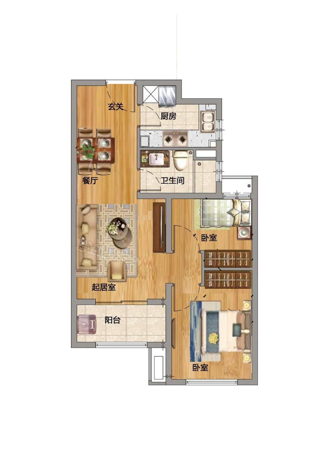 一室戶(約54㎡)中鐵建香榭瀾苑戶型圖中鐵建香榭瀾苑:29.