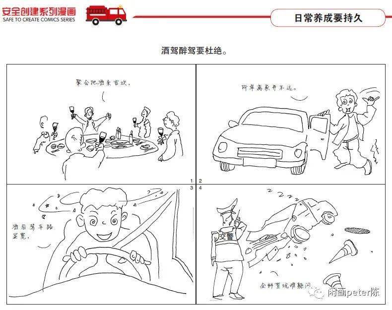 消防救援队伍安全创建系列漫画(二)