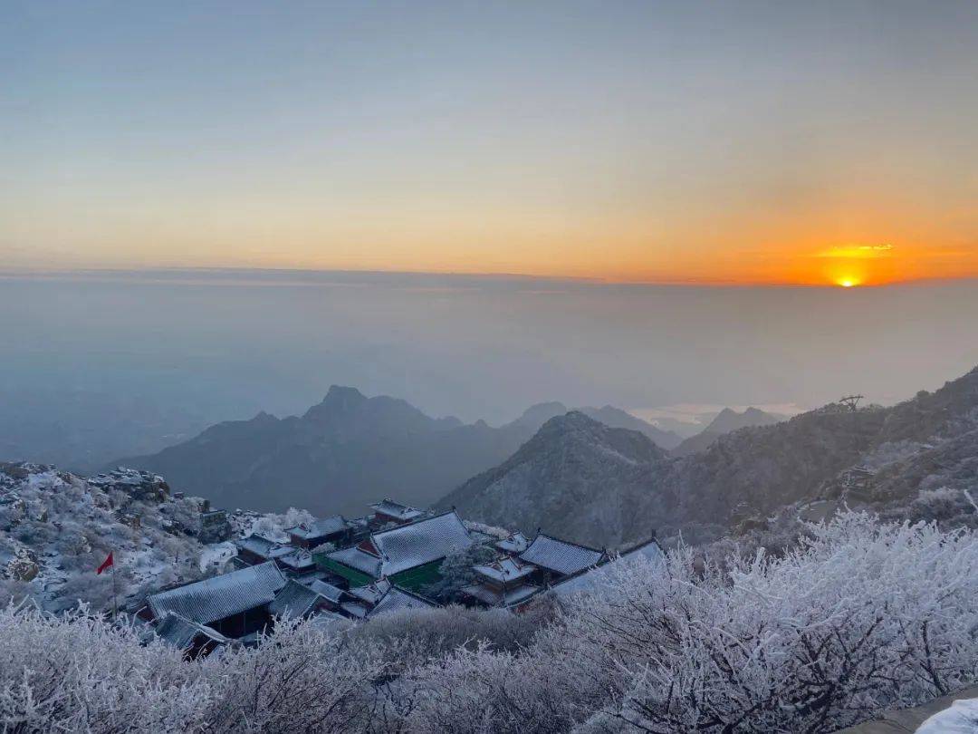 一秒站上泰山顶看雪景来这家农行网点就可以