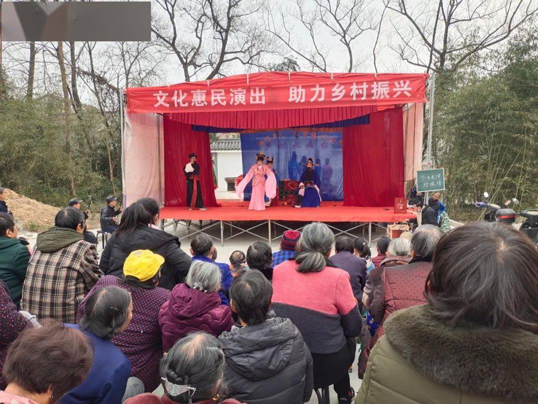 油坝乡举行庆元旦迎新年看大戏黄梅戏专场演出
