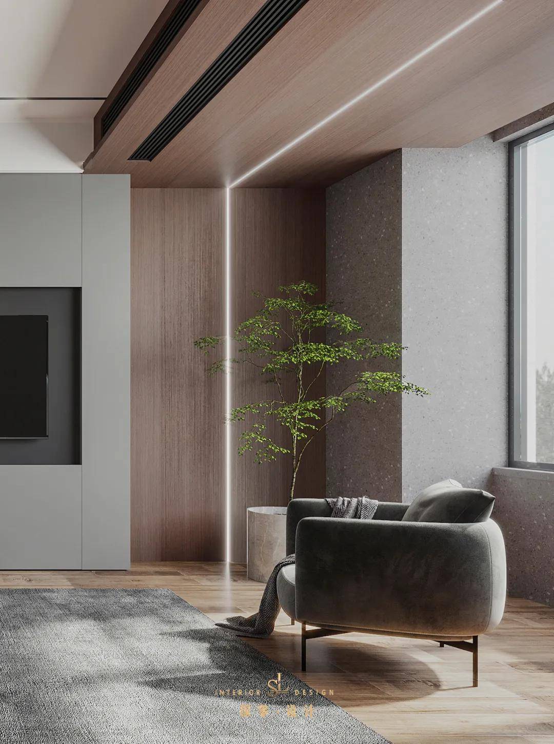 83㎡保留了3间房全屋大面积木饰面简约大气怎么都看不腻