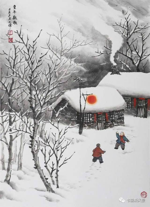 名人名画 冬天把最温暖的36幅雪景画送给您