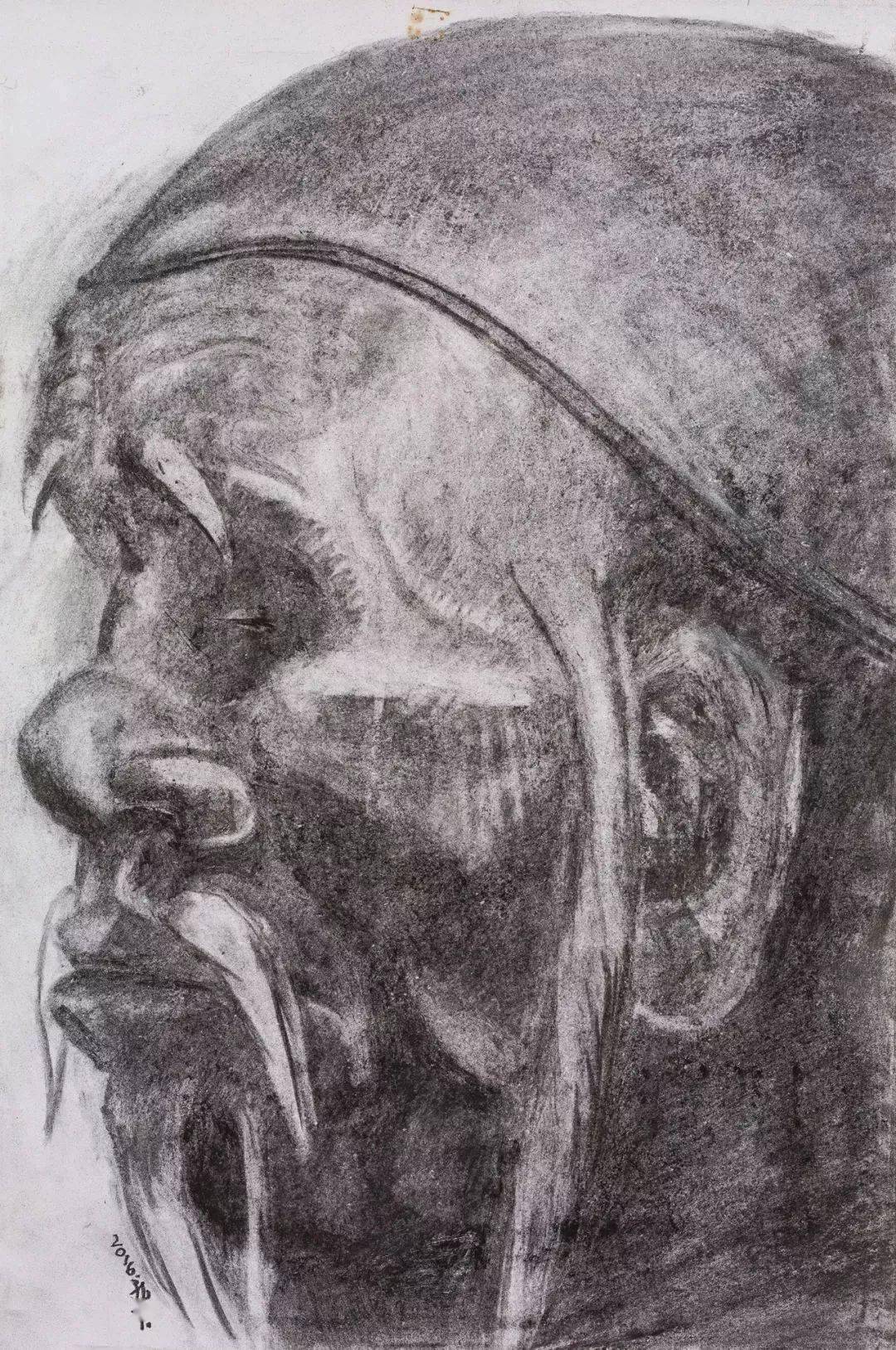 天津美院油画系教授孔千素描作品欣赏