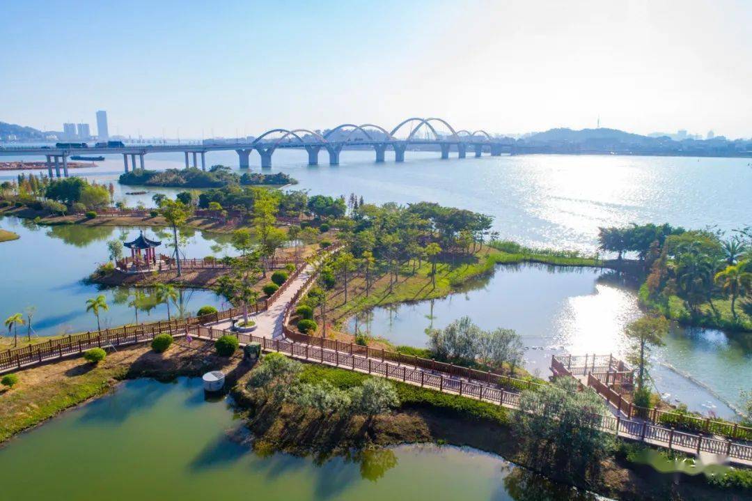 潮州韩江金山大桥湿地公园元旦起试开放了