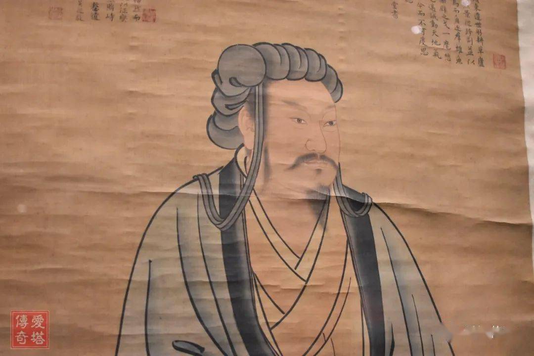 诸葛亮立像,明,无款张三丰画像,明,无款曾国藩画像,清,无款李清照画像