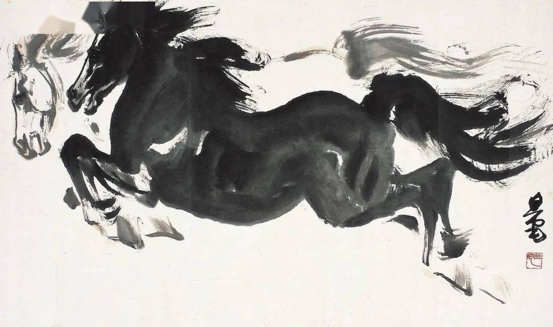 刘旦宅画马,神形兼备!