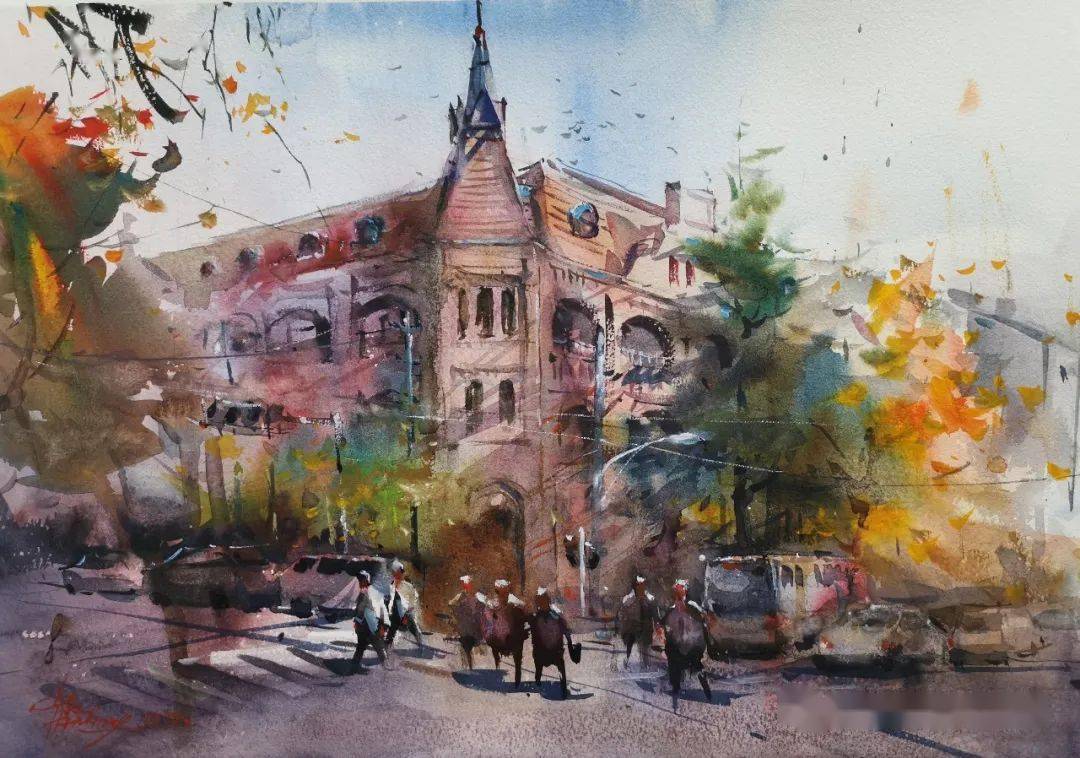 【单虹水彩课堂662期】单虹(china hong)水彩青岛特辑第二期