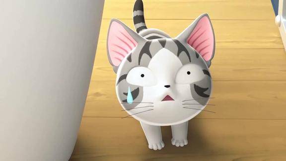 甜甜私房猫小奇你可不能再调皮了妈妈打扫卫没空跟你玩哦