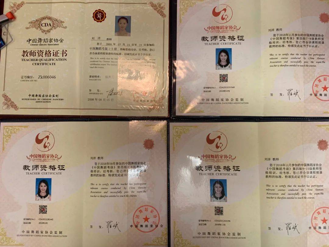 中国舞蹈家协会教师资格证2中国舞蹈考级证书1定点教学考级单位